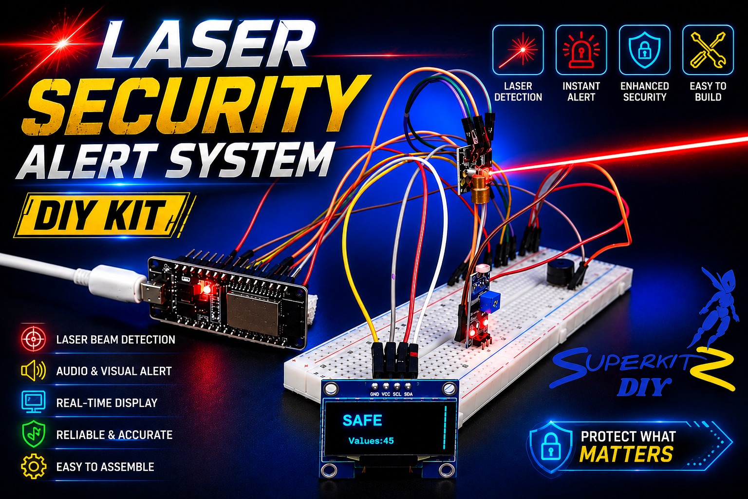 laser security alarm LASER SECURITY ALERT SYSTEM